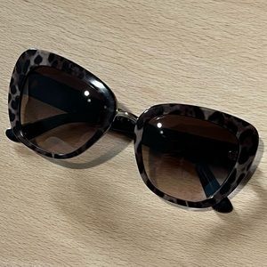 Dolce & Gabbana Leopard Print Cate Eye Shades